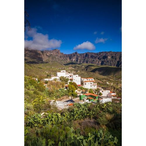 Spain-Canary Islands-Gran Canaria Island-San Bartolome de Tirajana-high angle view of town
